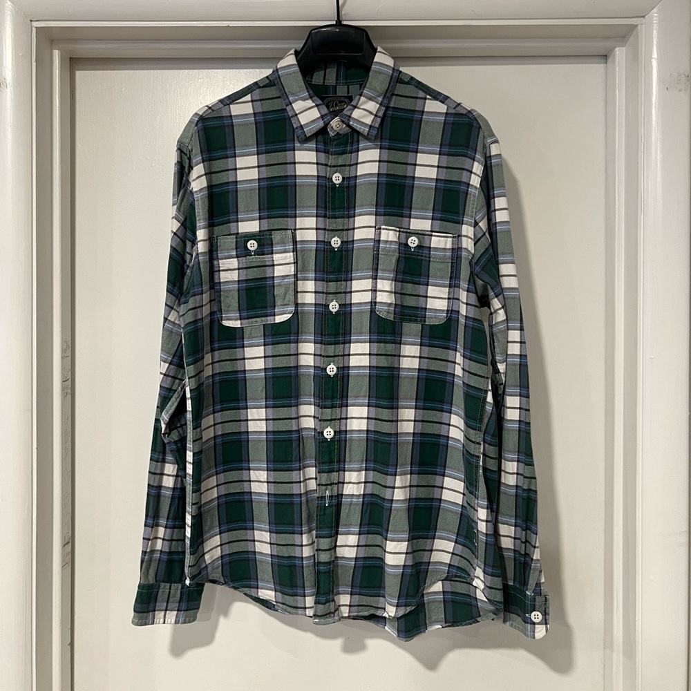 J.Crew Mid-weight Flannel Worshirt M